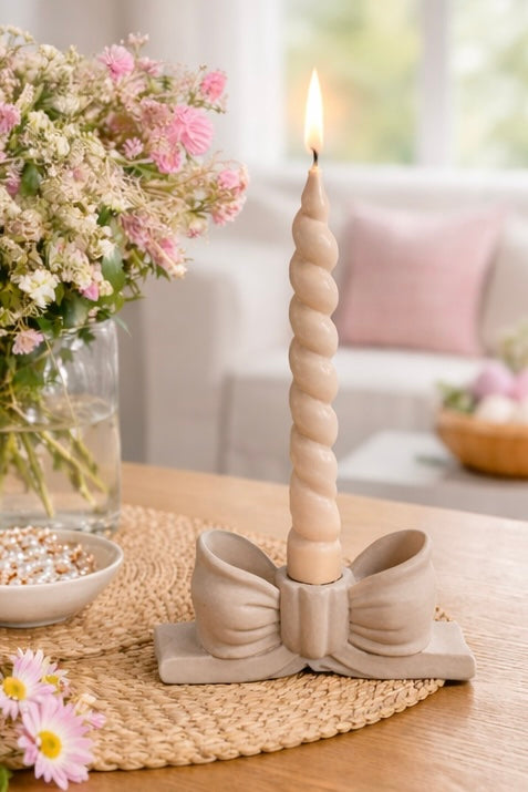 Candela Twist con porta candela