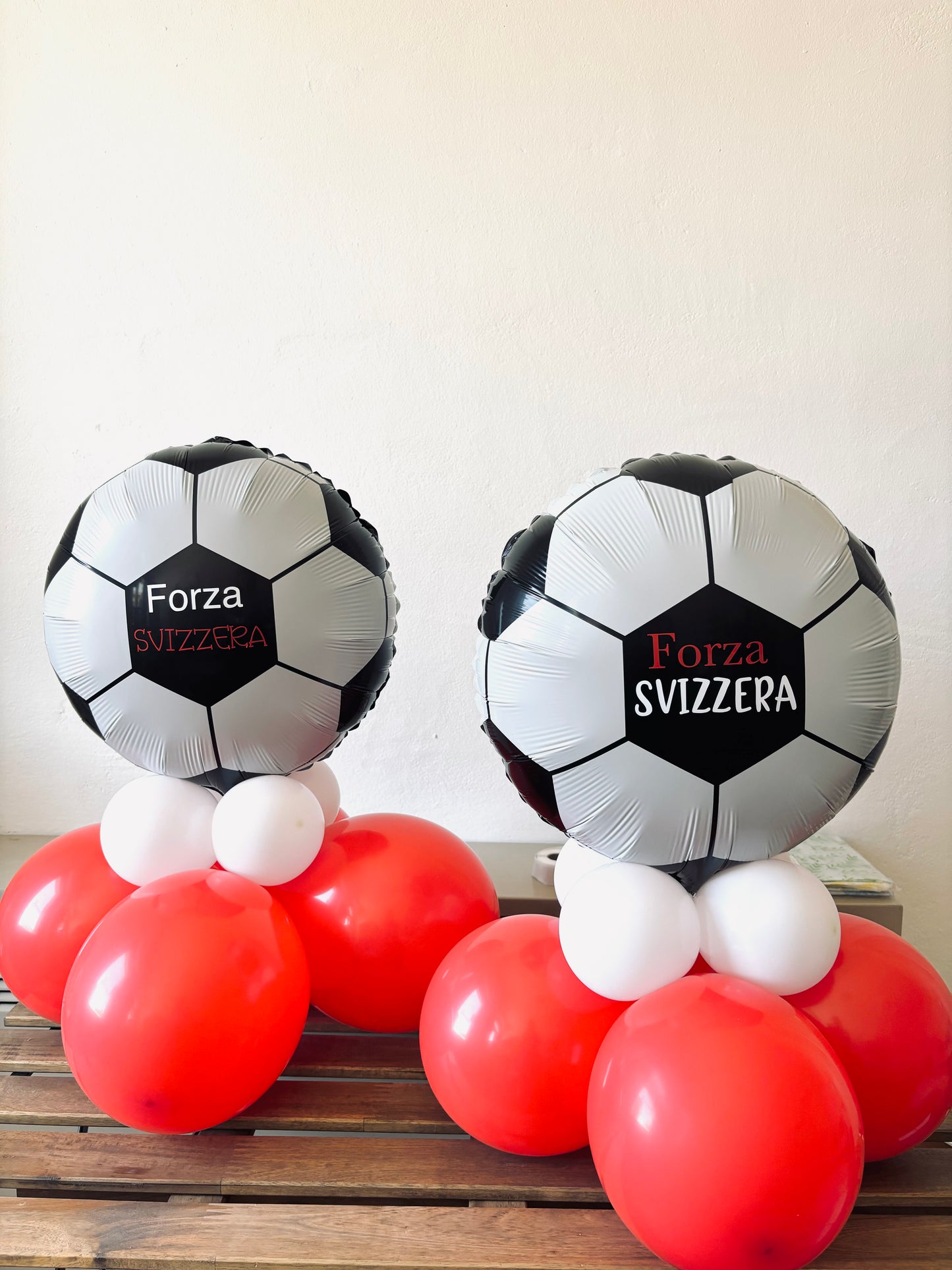 Decorazione centrotavola "Forza Svizzera"