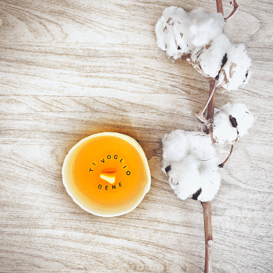 Candela con messaggio