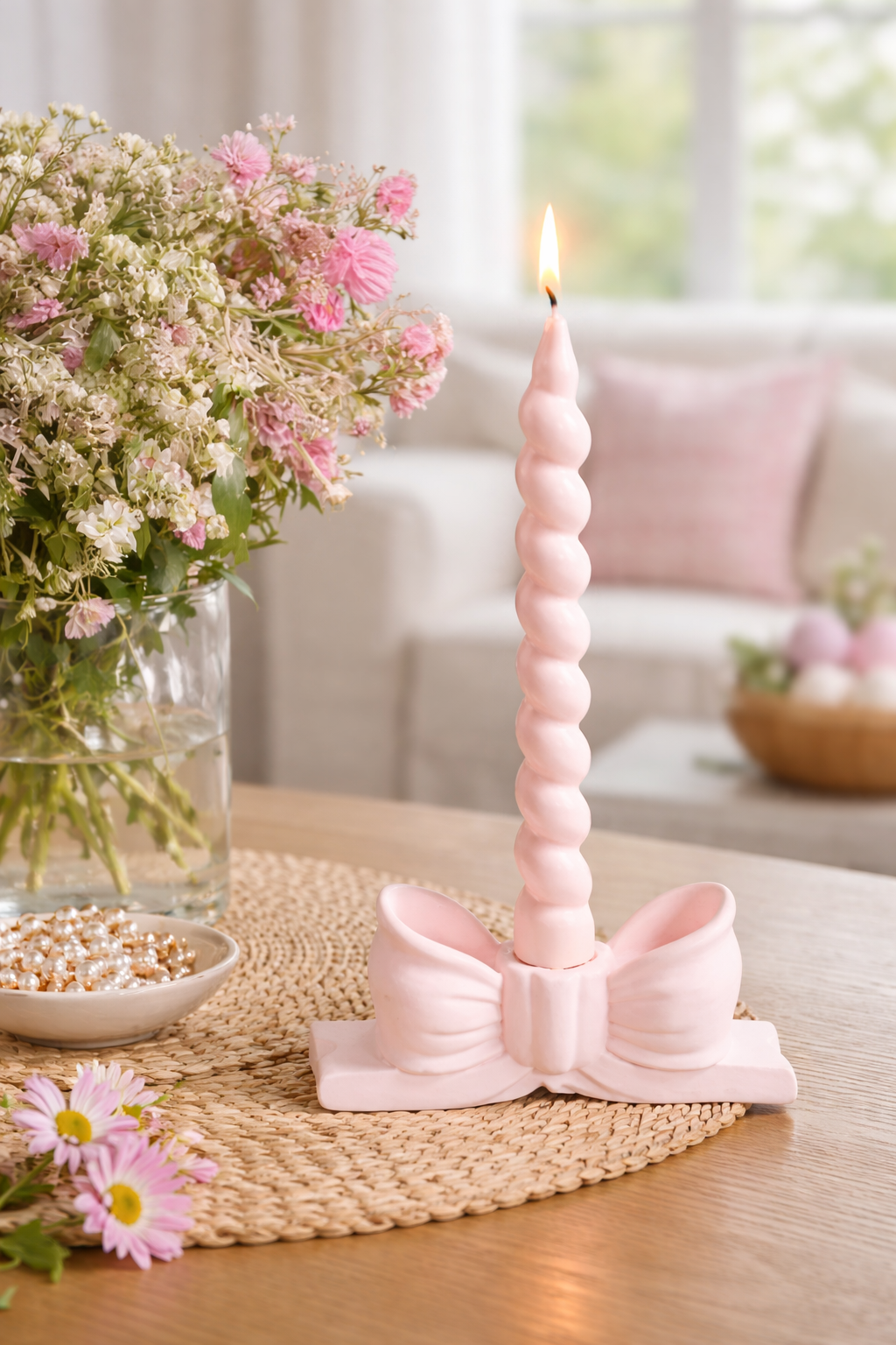 Candela Twist con porta candela