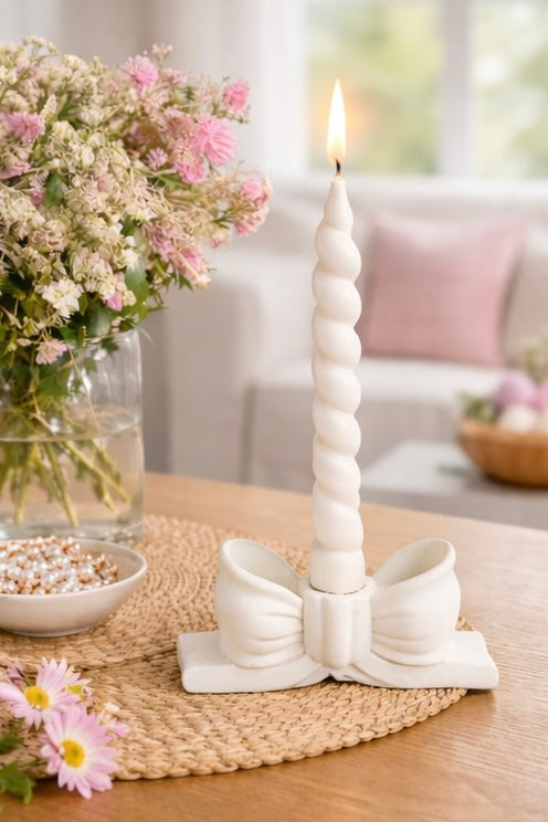 Candela Twist con porta candela
