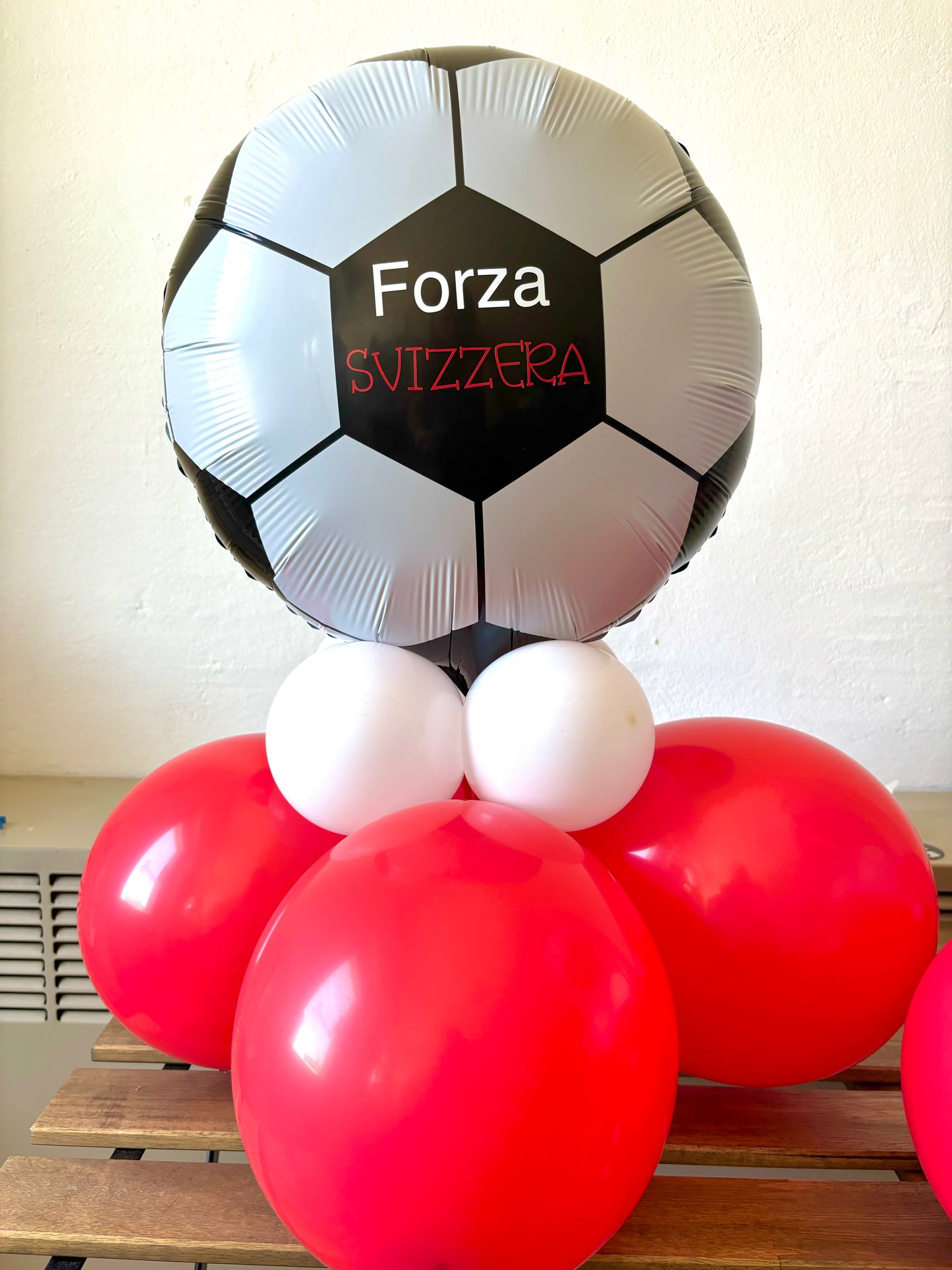 Decorazione centrotavola "Forza Svizzera"