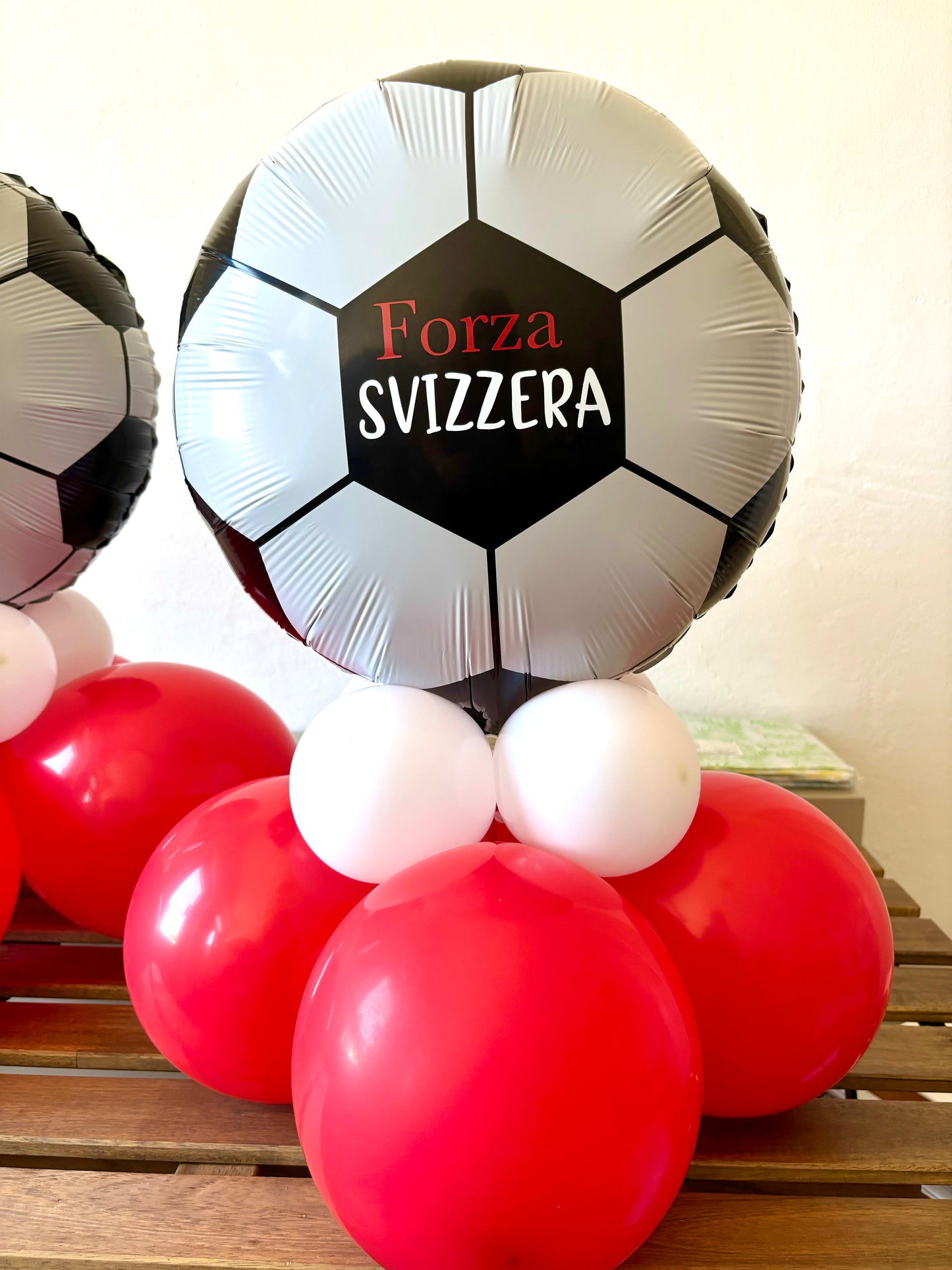 Decorazione centrotavola "Forza Svizzera"