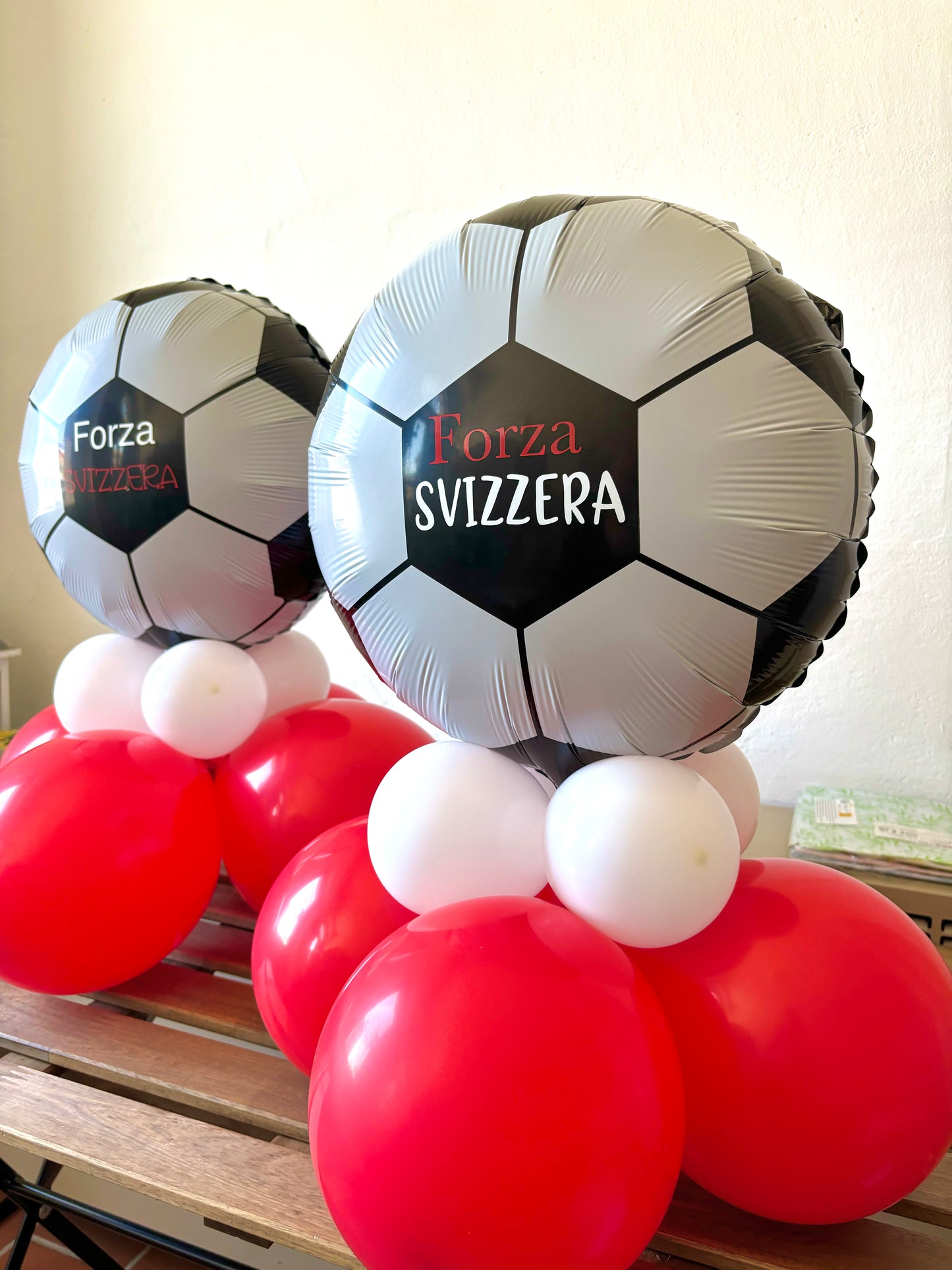 Decorazione centrotavola "Forza Svizzera"
